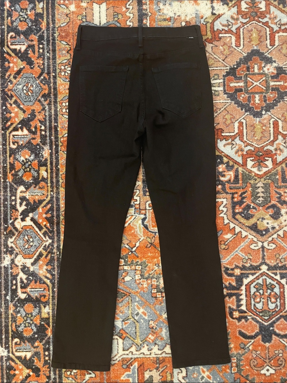 For Brittani - MOTHER The Mid Rise Dazzler Ankle Black Straight Leg Jeans | - Picture 7 of 11